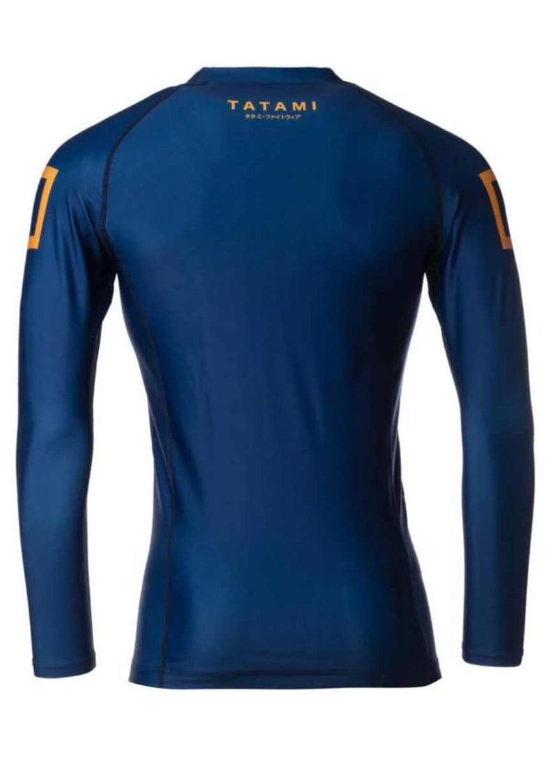Tatami Fightwear - KATAKANA LONG SLEEVE RASHGUARD NAVY SMALL - Image 1