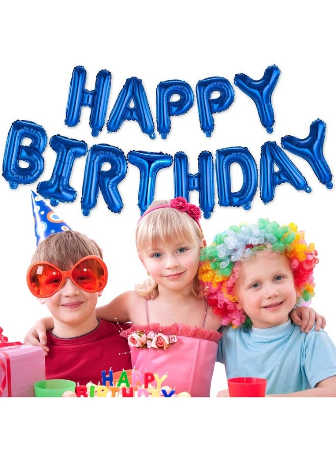 Generic - Happy Birthday Balloon Banner Letter Party Decorations - 16 Inch 3D Letter Aluminum Foil Inflatable Letter Kit Set - Party Decor And Event Supplies - Letter Balloon Sign Birthday Party Decor - Image 1