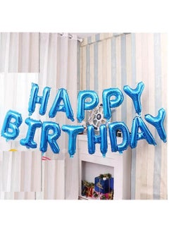Generic Happy Birthday Balloon Banner Letter Party Decorations - 16 Inch 3D Letter Aluminum Foil Inflatable Letter Kit Set - Party Decor And Event Supplies - Letter Balloon Sign Birthday Party Decor  - Image 3