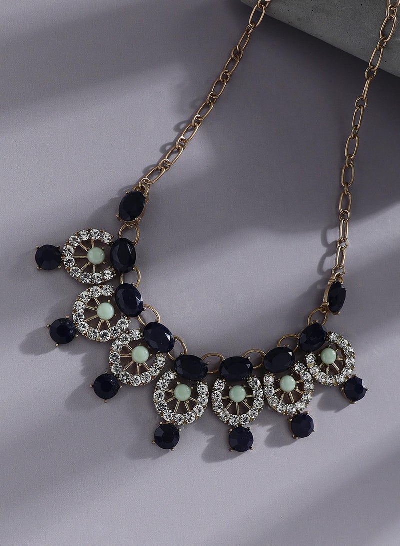 SOHI Designer Statement Stone Artificial Necklace Jewellery  - Image 4