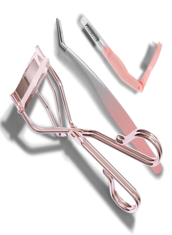 Cut it 3-in-1 Eyelash Curler Set w/3 Replacement Pads (Soft/Medium/Firm) - Professional Lash Curler for Natural, Fake, Curly or Straight Lashes, Suitable for Professional Salon or Home Use - Image 1