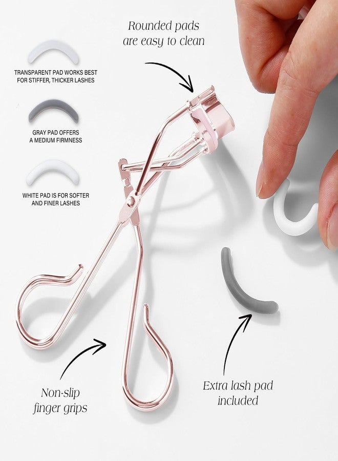 Cut it 3-in-1 Eyelash Curler Set w/3 Replacement Pads (Soft/Medium/Firm) - Professional Lash Curler for Natural, Fake, Curly or Straight Lashes, Suitable for Professional Salon or Home Use - Image 2