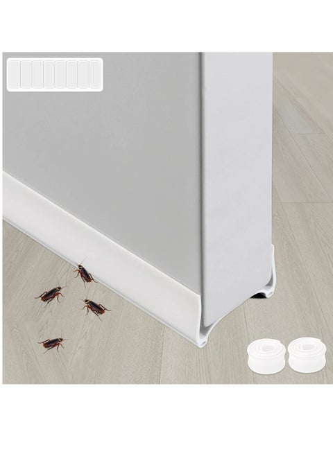 Door Draft Stopper, 37" Door Stoppers for Bottom of Door,Adjustable PVC Bottom of Door Draft Blocker for Blocker Dust and Noise,Insulation Under Door Seal Guard Insulator