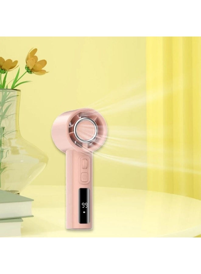 مروحة يدوية محمولة رائعة، تبريد سريع، مروحة شخصية توربو مع شاشة رقمية، مروحة صغيرة صامتة عالية السرعة قابلة لإعادة الشحن بقوة  للسفر والمكتب والتخييم وما إلى ذلك - Image 2