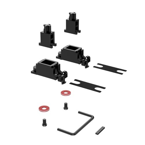 DUROCK Stabilizer V3, Screw in Stabilizers with 2u 6.25u 7u Wires, PCB Mount Keyboard Stabilizers for Mechanical Keyboards (V3 Nero 80% Kit) - Image 4