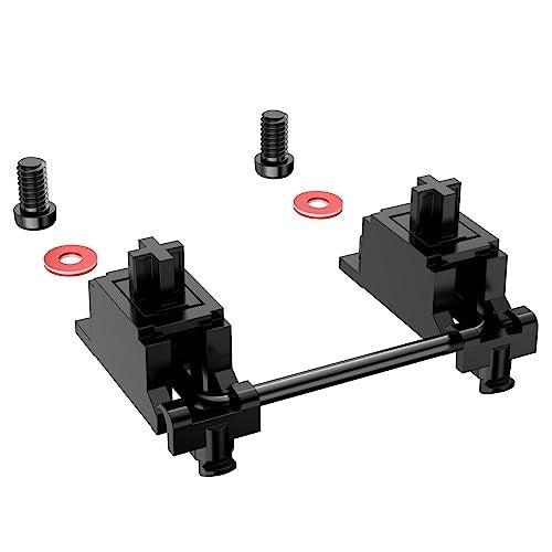 DUROCK Stabilizer V3, Screw in Stabilizers with 2u 6.25u 7u Wires, PCB Mount Keyboard Stabilizers for Mechanical Keyboards (V3 Nero 80% Kit) - Image 1