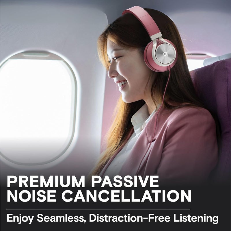 Artix CL750 On-Ear Headphones Wired with Mic and Volume Control — Noise Isolating Corded Over Ear Headphones with Microphone for Laptop and Computer, Plug in Headset with Cord (Aux Jack 3.5mm) - Image 3