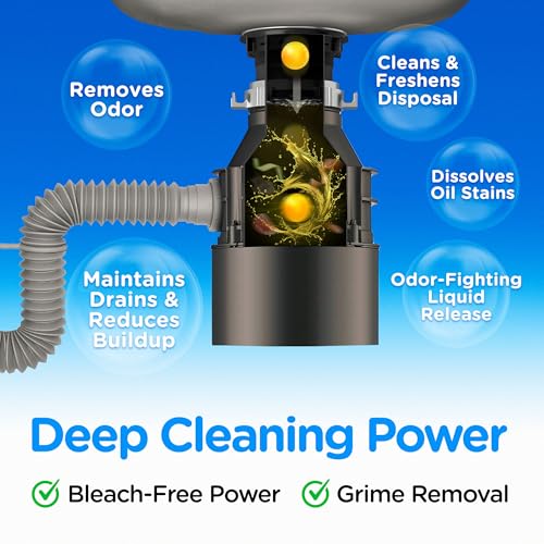 COMPAC HOME Plink Garbage Disposal Cleaner and Deodorizer, Air Fresheners for Garbage Disposal, Orange Scent, Home Cleaning Products for Kitchen Sink and Clogged Drains, 20 Count (Pack of 1) - Image 3
