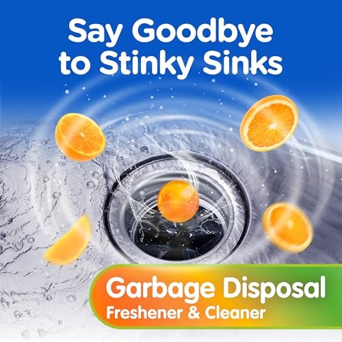 COMPAC HOME Plink Garbage Disposal Cleaner and Deodorizer, Air Fresheners for Garbage Disposal, Orange Scent, Home Cleaning Products for Kitchen Sink and Clogged Drains, 20 Count (Pack of 1) - Image 2