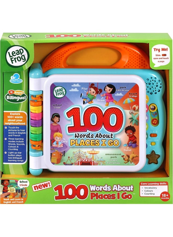 LeapFrog 100 Words About Places I Go Learning Book, Pre School For Kids, Musical Learning Toy With Objects And People, Educational Toy With Facts And Sound Effects, Ages 18 Months +  - Image 3