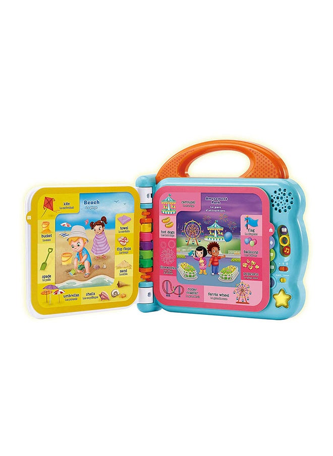 LeapFrog - 100 Words About Places I Go Learning Book, Pre School Book for Kids, Musical Learning Toy with Objects and People, Educational Toy Book with Facts and Sound Effects, Kids Aged 18 Months +
(Bilingual: UK+FR) - Image 1
