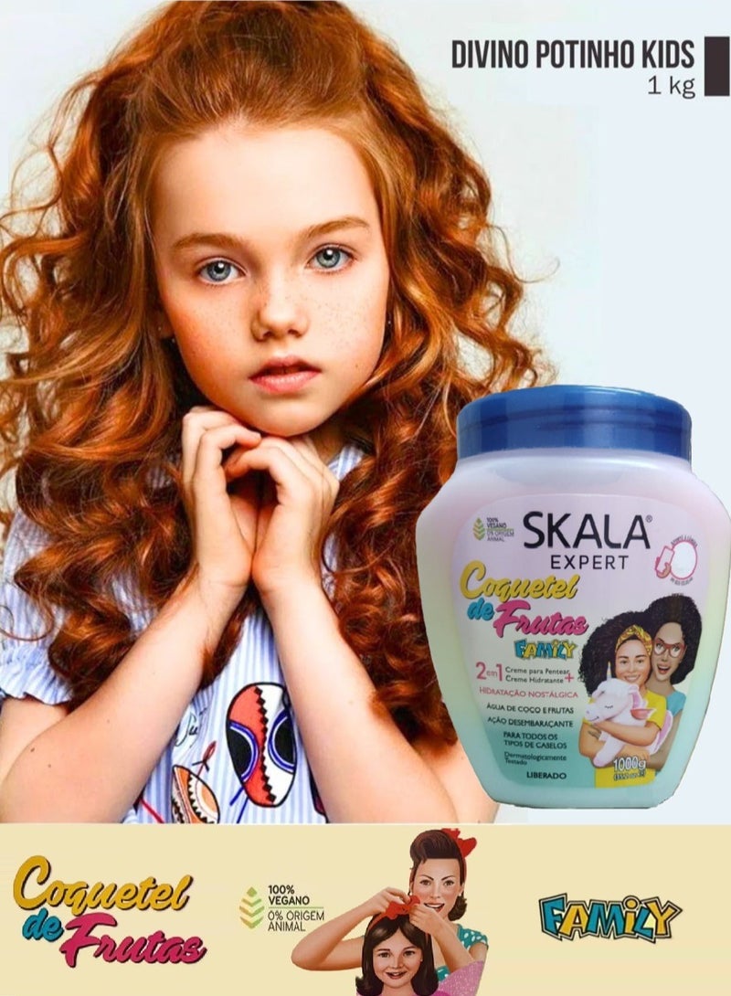 Skala Expert 2 in 1 Family Fruit Cocktail Hair Treatment Conditioning Cream 1000g - Image 2