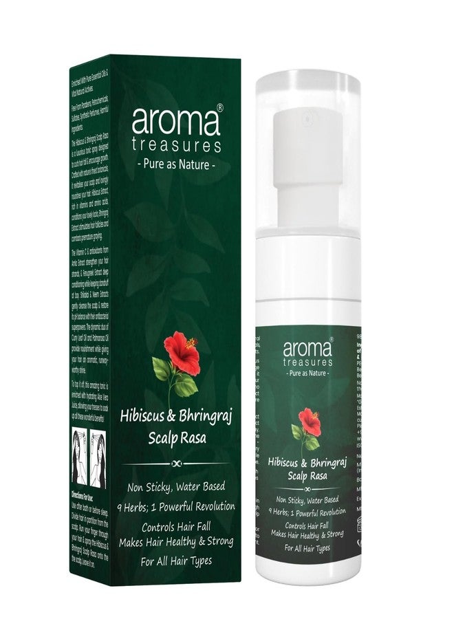 Aroma Treasures Hair Growth Serum For Scalp (Spray), Hibiscus & Bhringraj Scalp Rasa, Controls HairFall & Boosts New Hair Growth, In-Vivo Tested, For Men & Women, Non-Sticky, Water-Based Formula (60ml) - Image 1