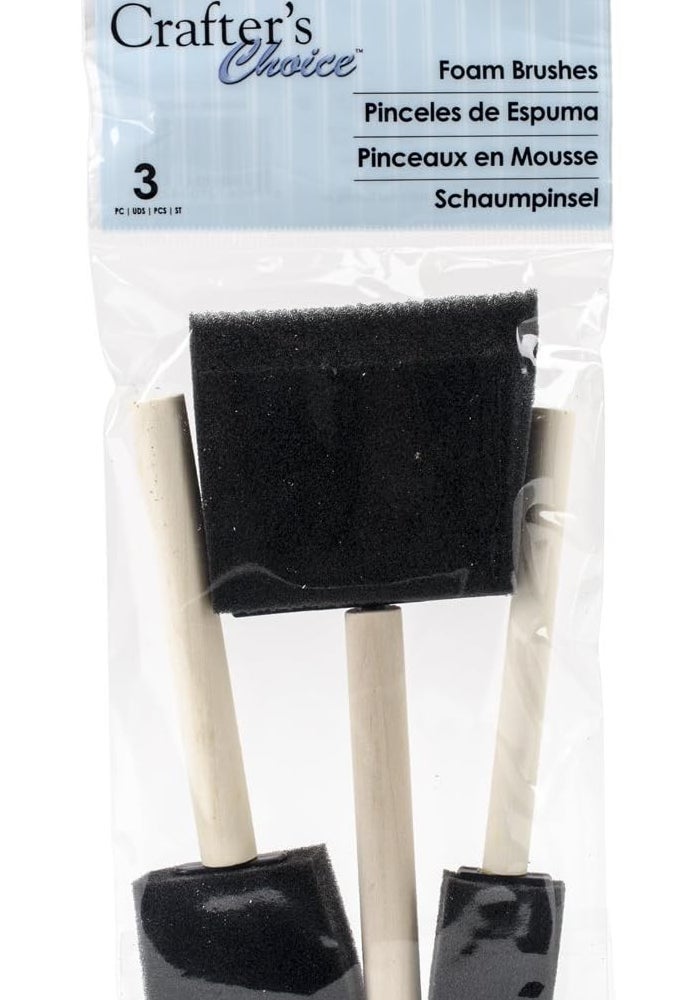Royal Crafter's Choice Foam Brush Set - 3 Assorted Sizes for Painting and Crafting - Image 1