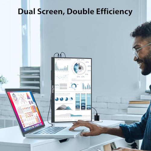 InnoView 18.5 Inch 280Hz Portable Gaming Monitor,2K QHD 100% sRGB Portable Monitor Gameplus HDR FreeSync Laptop Monitors,Portable Screen for PC Phone Game Console - Image 5