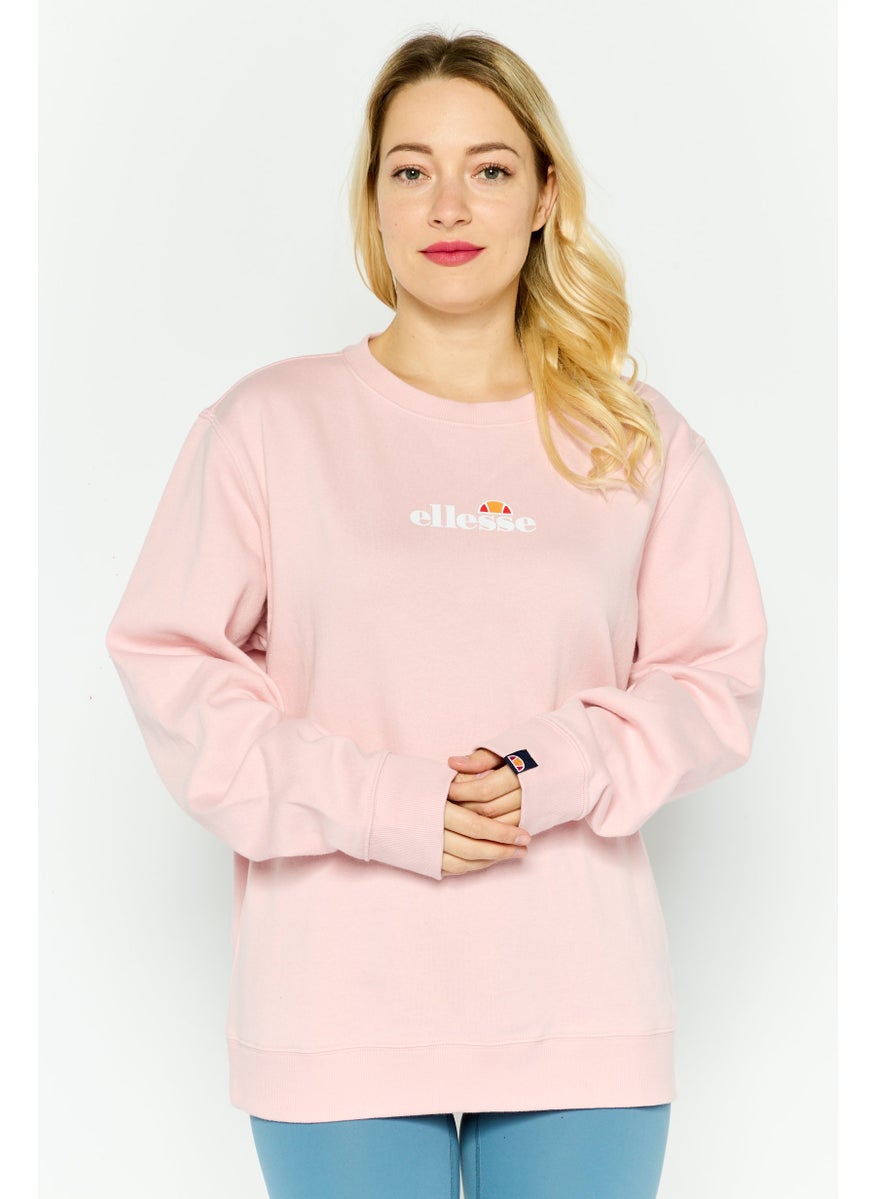 Ellesse Women Sportswear Fit Long Sleeve Outdoor Sweatshirt, Pink  - Image 1