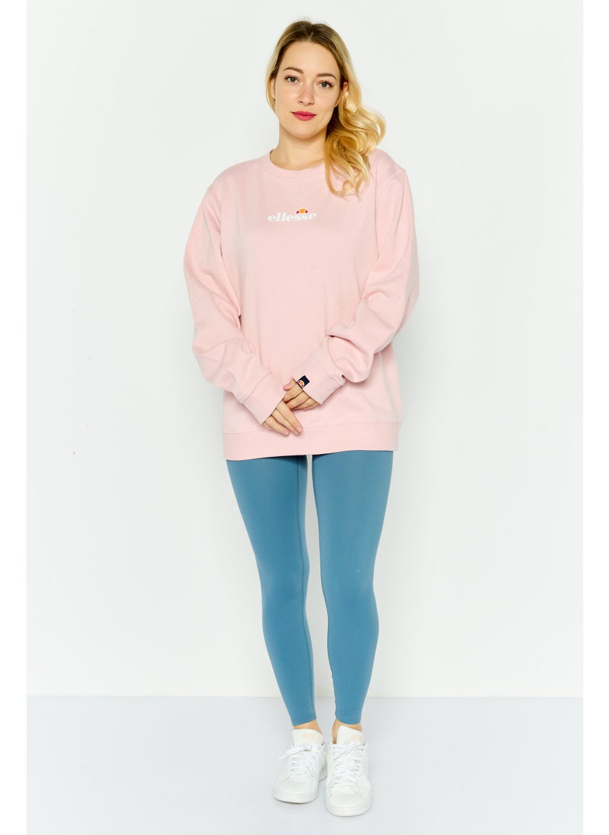 Ellesse Women Sportswear Fit Long Sleeve Outdoor Sweatshirt, Pink  - Image 3