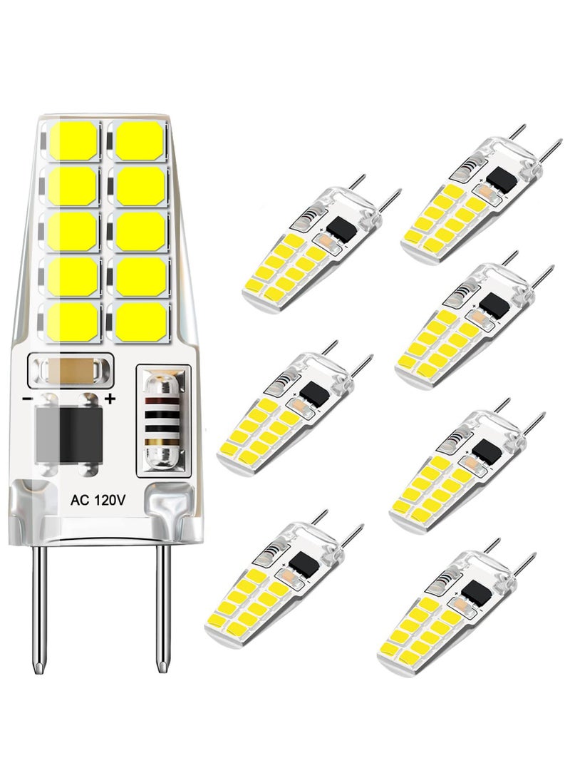 G8 LED Bulb Dimmable 2W AC110V T4 Bulb Warm White 3000K Under Cabinet Light Bulb  - Image 1