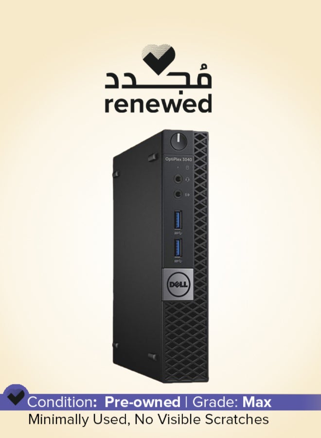 DELL Renewed - Optiplex 3040 Micro Form Factor MFF Tiny Mini Desktop,i5-6500T QUAD CORE PROCESSOR /8 GB /256GB SSD/Windows 10 Pro Black - Image 1