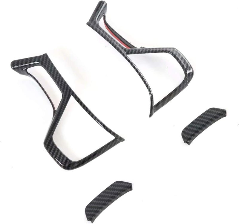 Wivplex Carbon Fiber Steering Wheel Cover Trim for Mitsubishi - Image 1