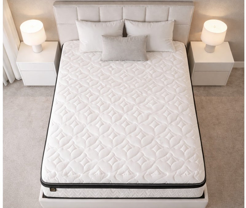 ريكسال هوم مرتبة ريكسال هوم فيلفيت فيستا بنوابض بونيل بصلابة متوسطة 190 × 90 × 30 سم – سطح علوي مبطن ناعم، قماش قابل للتنفس، مرتبة مريحة للاستخدام اليومي - Image 2