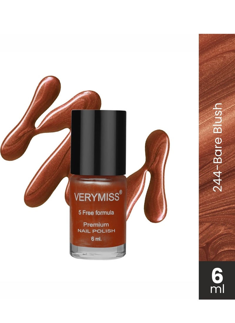 VERYMISS - Verymiss Premium Pearl Nail Polish 6 ml 244 Bare Blush - Image 1
