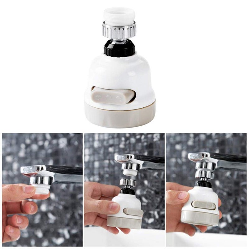 Sevia 360 Degree Rotating WaterSaving SprinklerFaucet Aerator 3 Gear Adjustable WaterSaving Device Head Nozzle SplashProof Filter Extender Sprayer for KitchenBathroom - Image 3
