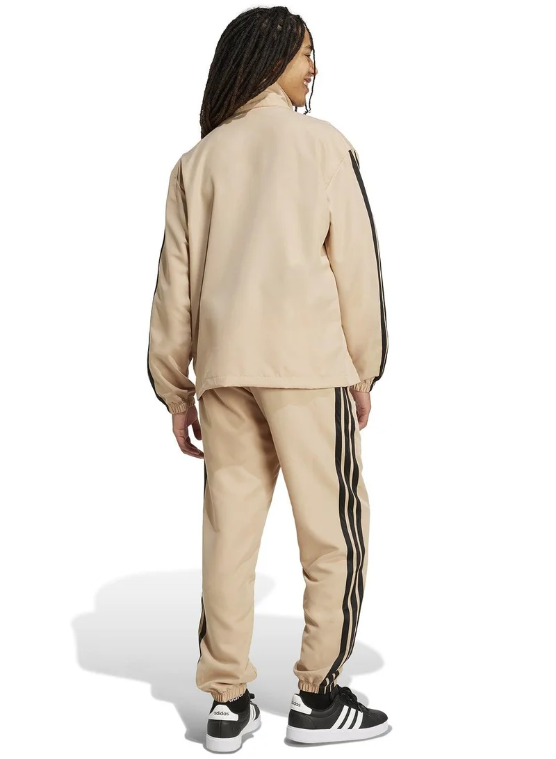 Adidas M 3S Wv Tt Ts Brown Tracksuit Suits For Men