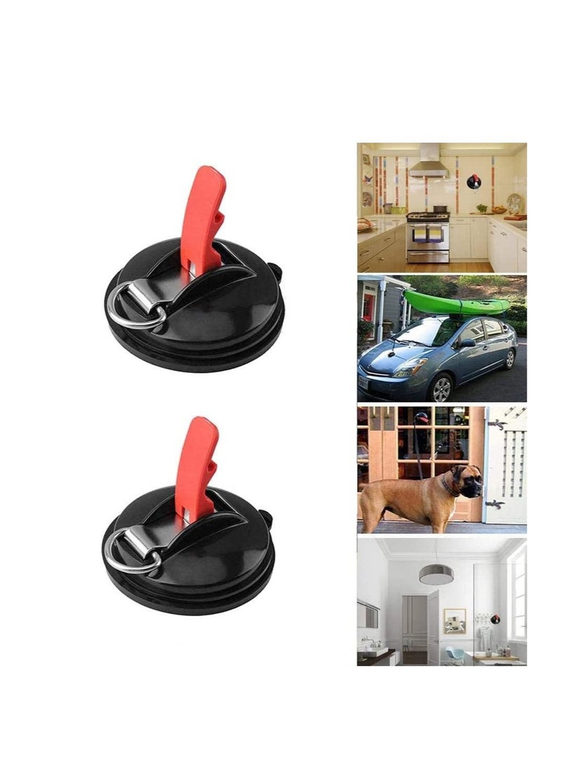 2 Pack Multifunctional Suction Cup, Powerful Sucker Cup Securing S Hook Anchor Heavy Duty Car Tensioner for Camping Mount Tents Luggage Tarps