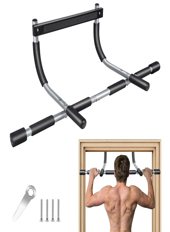 GYE Doorway Pull Up Bar for Home Gym, Adjustable Width, Heavy-Duty Steel，Max Limit 440 lbs Upper Body Fitness Workout Bar with Foam Grips，Indoor Portable Upper Body Workout Bar for Strength Training - Image 1