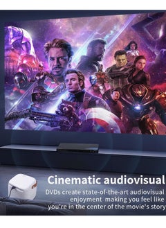 ELTRAZONE Q1 Portable Video Projector – 1080P Android Projector with WiFi, Bluetooth, and Tripod (White)  - Image 2