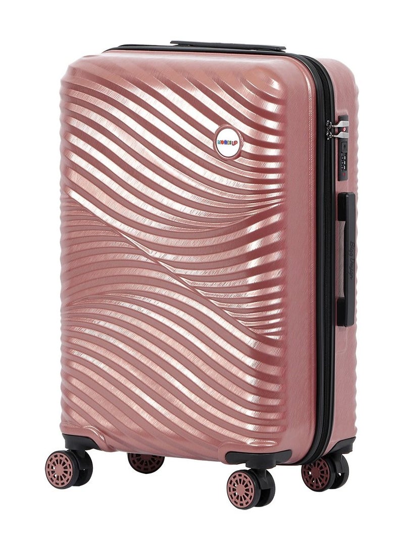 Biggdesign Biggdesign Lightweight Moods Up Carry On Luggage with Spinner Wheel and Lock System Rose Gold 28-Inch - Image 2