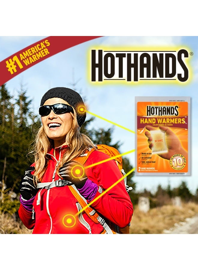 HotHands Hand Warmers - Long Lasting Natural Odorless Air Activated Warmers - Up to 10 Hours of Heat - 40 Pair - Image 2