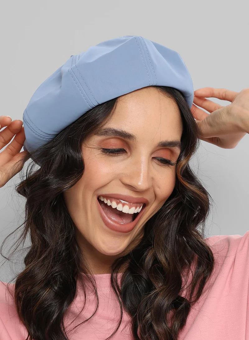 صوص هاوت قبعة بيكر بوي بطرف مدبب - أزرق جليدي