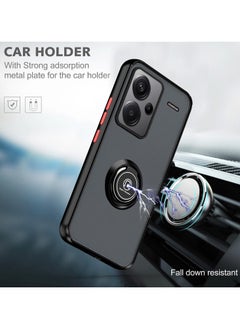 Generic Case For Xiaomi Redmi Note 13 Pro Plus 5G Rotational Metal Ring Grip Kickstand Cover Magnetic Car Mount Holder Case Shockproof TPU Bumper for Redmi Note 13 Pro Plus 5G  - Image 5
