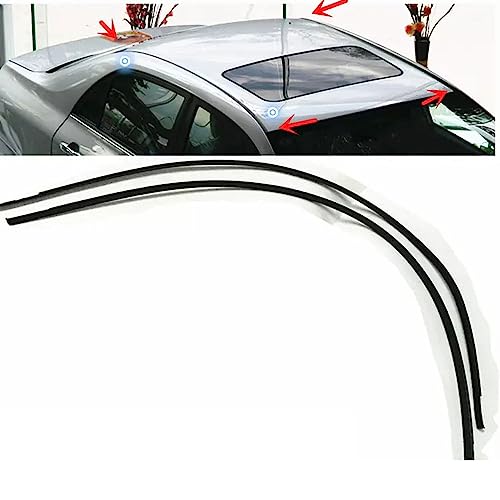 SZFKACCESS for 2007 2008 2009 2010 2011 2012 2013 Toyota Corolla Front Back Engine Hood Sealing Strip Rear Trunk Strip Trim Rubber Weatherstrip Roof Gutter Seal Strip (Roof Gutter Seal Strip) - Image 1
