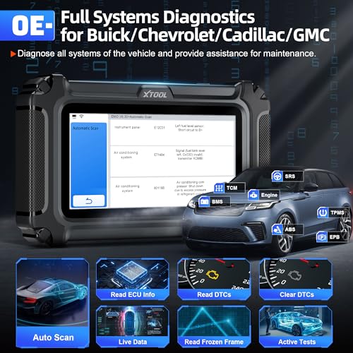 XTOOL XTOOL IP500 OBD2 Scanner for GM, Full System Car Diagnostic Scanner for Buick/Chevrolet/Cadillac/GMC, OBD2 Scan Tool with Bi-Directional and All Services, Full OBD2 Car Code Reader with Free Update - Image 4