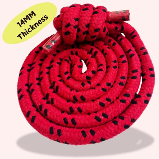 The Yogis™ iyengar Wall Yoga Ropes Long Size [ Cotton 14MM Thikness ] (Set of Two Ropes) With - 2 Round Heavy Fasteners - Image 2