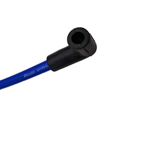 IBVIBV 10.4mm 10mm Spark Plug Wire Compatible with Harley Davidson Big Twin 99-19 FXD Dyna Softail (Blue) - Image 2