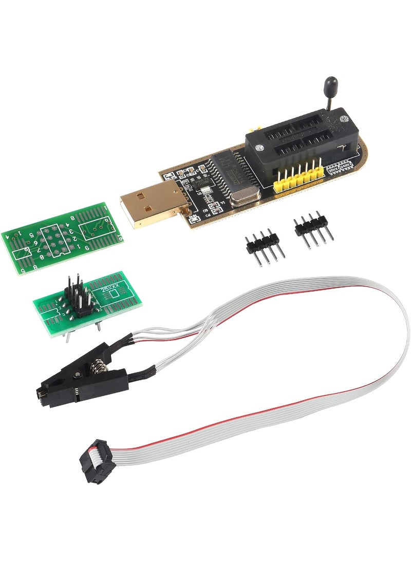 MELIFE SOIC8 SOP8 Test Clip EEPROM Flash BIOS USB Programmer Module SB Programmer + SOP8 Clip + Adapter for EEPROM 93CXX / 25CXX / 24CXX + CH341A 24 25 Series