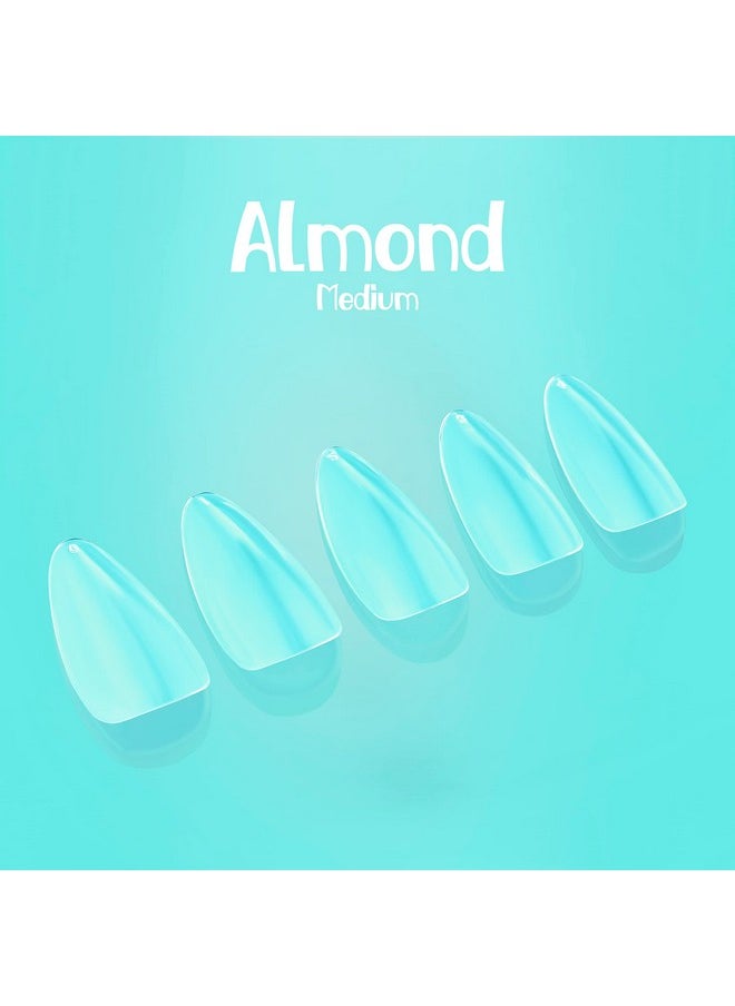 نابولوس أطراف أظافر لوزية متوسطة الحجم من NABulous Nails - 600 قطعة مسبقة التشكيل مزدوجة 5، 6 مقاسات تغطية كاملة أطراف جل أظافر صناعية أطراف أظافر اضغط على الأظافر لتمديد الأظافر DIY صالون  - Image 3
