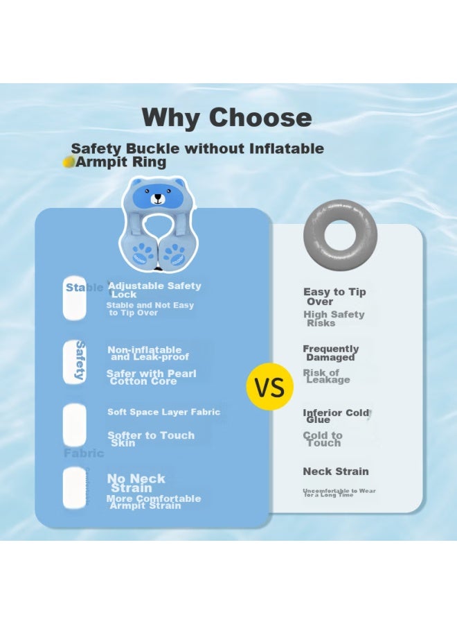 Kingpou Baby Swim Ring, Children's Swimming Ring, Anti-rollover, Anti-choking, Inflatable-free Armpit Ring, Bath Swim Ring K7902b - Image 3