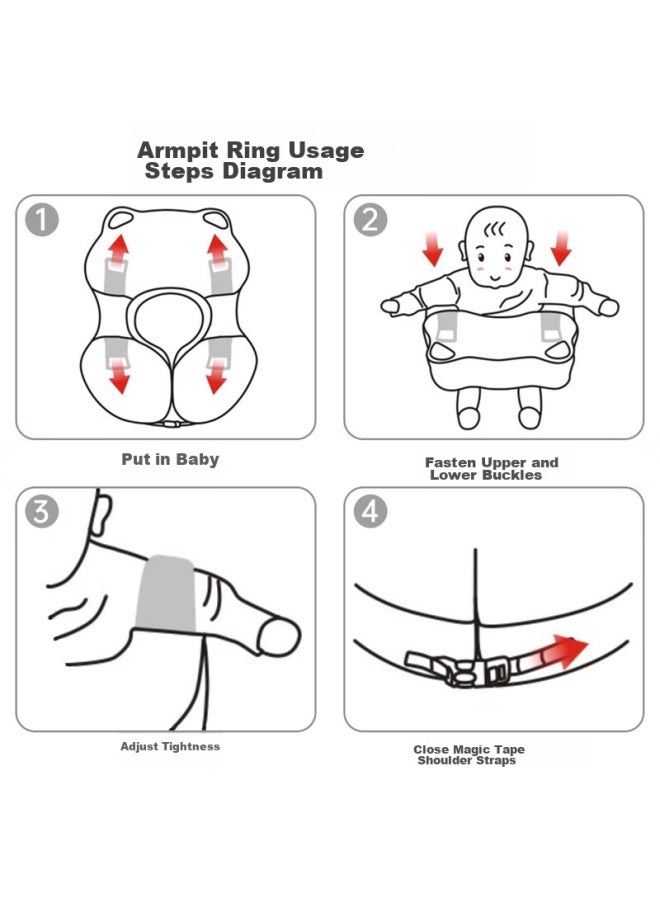 Kingpou Baby Swim Ring, Children's Swimming Ring, Anti-rollover, Anti-choking, Inflatable-free Armpit Ring, Bath Swim Ring K7902b - Image 5
