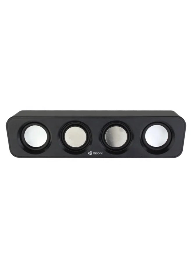 Kisonli I-680 USB Wired 2.0 Computer Speakers – Clear Stereo Sound - Image 1