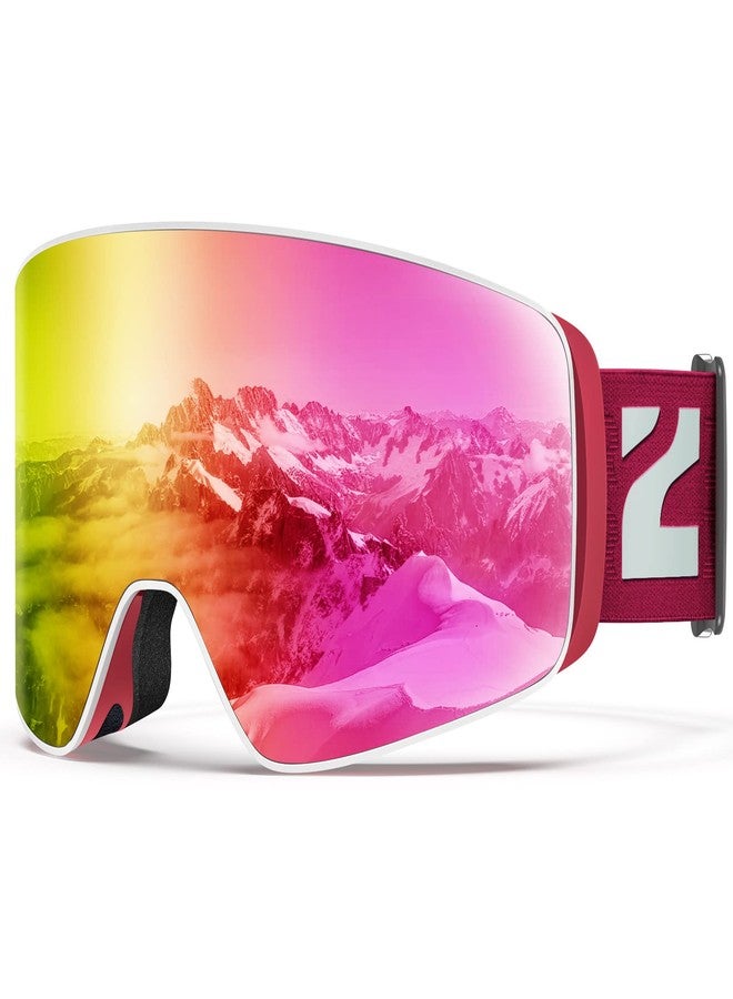 ZIONOR Ski Goggles, X12 100% OTG Snow Goggles Detachable Lens for Men Women Adult - Image 1