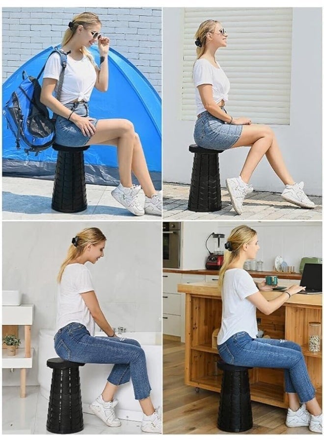 Chair Travel Chair Portable Plastic Folding Chair for Camping Fishing Hiking Outdoor Indoor (Blue) - Image 5