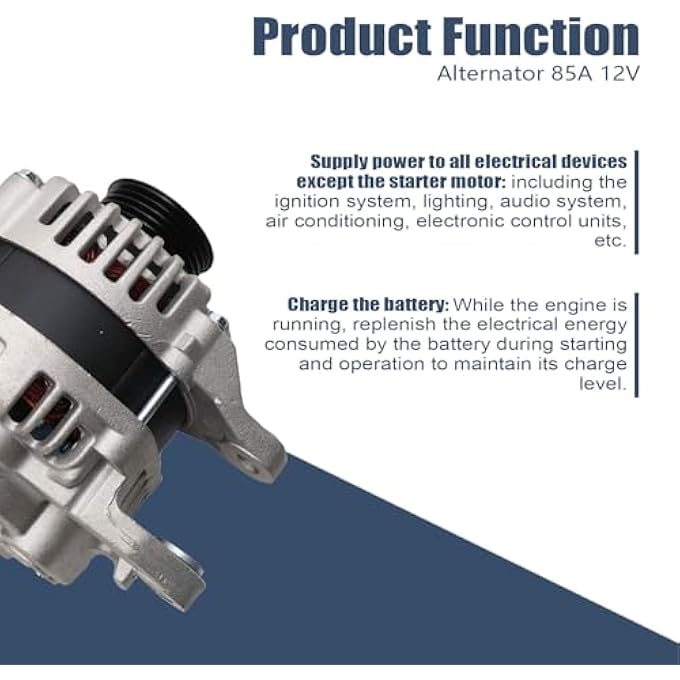 FZJDSD Alternator 85A 12V Compatible with Mitsubishi Mirage 2014-2015 2017-2021 Mirage G4 2017-2021 Replace 1800A316 A005TG2691 A005TG2691ZT - Image 5
