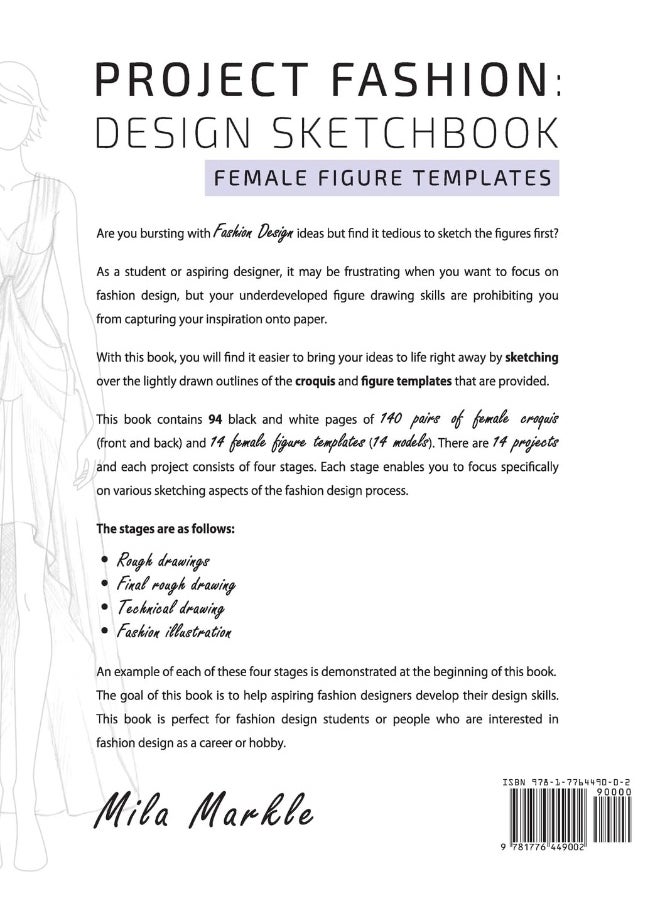 Project Fashion: Design Sketchbook (Female Figure Templates) - pzsku/Z125F5CA6D301FCB40651Z/45/_/1737572152/d0255702-9c7d-4ae7-9e9c-d15d6b616c0e