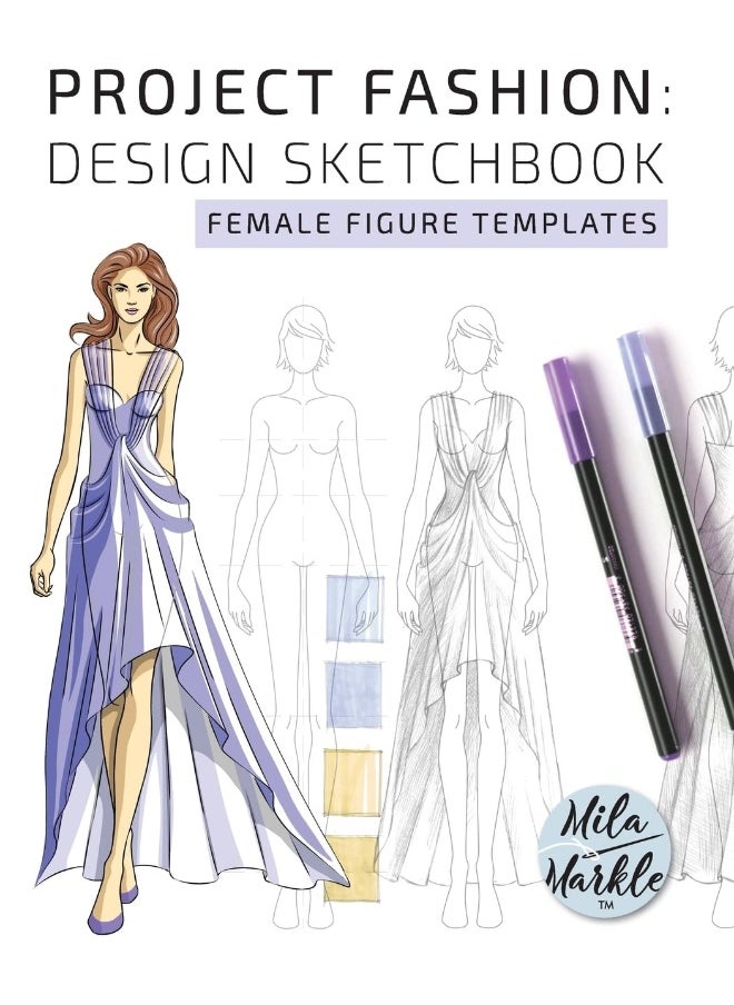 Project Fashion: Design Sketchbook (Female Figure Templates) - pzsku/Z125F5CA6D301FCB40651Z/45/_/1737572180/d8a2f8ae-e00b-44e9-a5a7-ff39138a45df