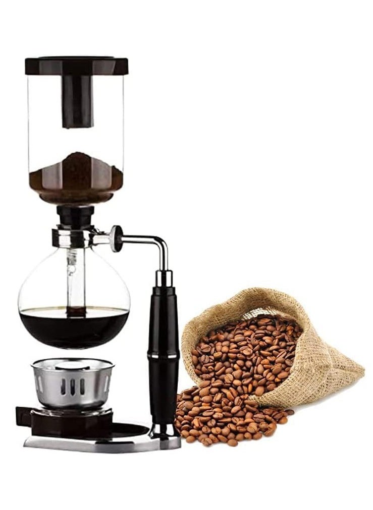 Coffee Maker Siphon Tea Japanese Style Syphon Pot Vacuum Coffee Maker Machine Glass Type 3 Cup